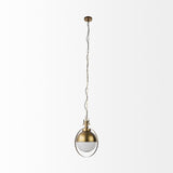 Mercana Leighton I 15x20 Gold Toned Metal Spherical Pendant Light