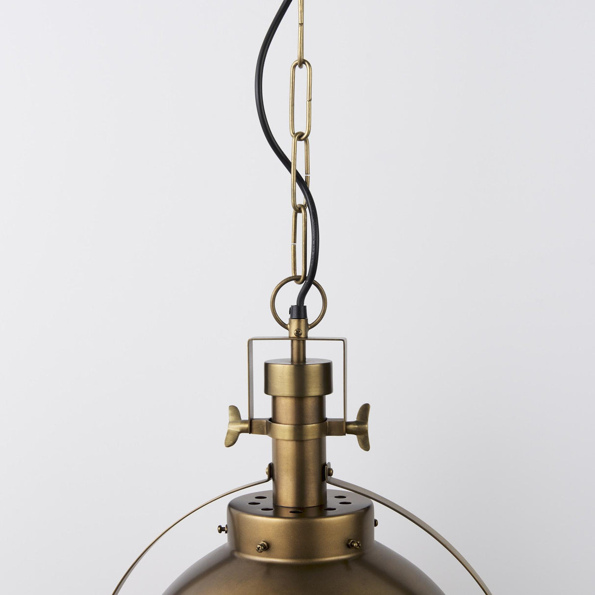 Mercana Leighton I 15x20 Gold Toned Metal Spherical Pendant Light