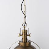 Mercana Leighton I 15x20 Gold Toned Metal Spherical Pendant Light