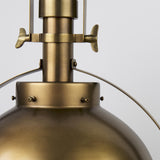 Mercana Leighton I 15x20 Gold Toned Metal Spherical Pendant Light