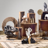 Mercana Simia (12"H) White Resin Playful Monkey Table Lamp