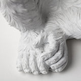 Mercana Simia (12"H) White Resin Playful Monkey Table Lamp