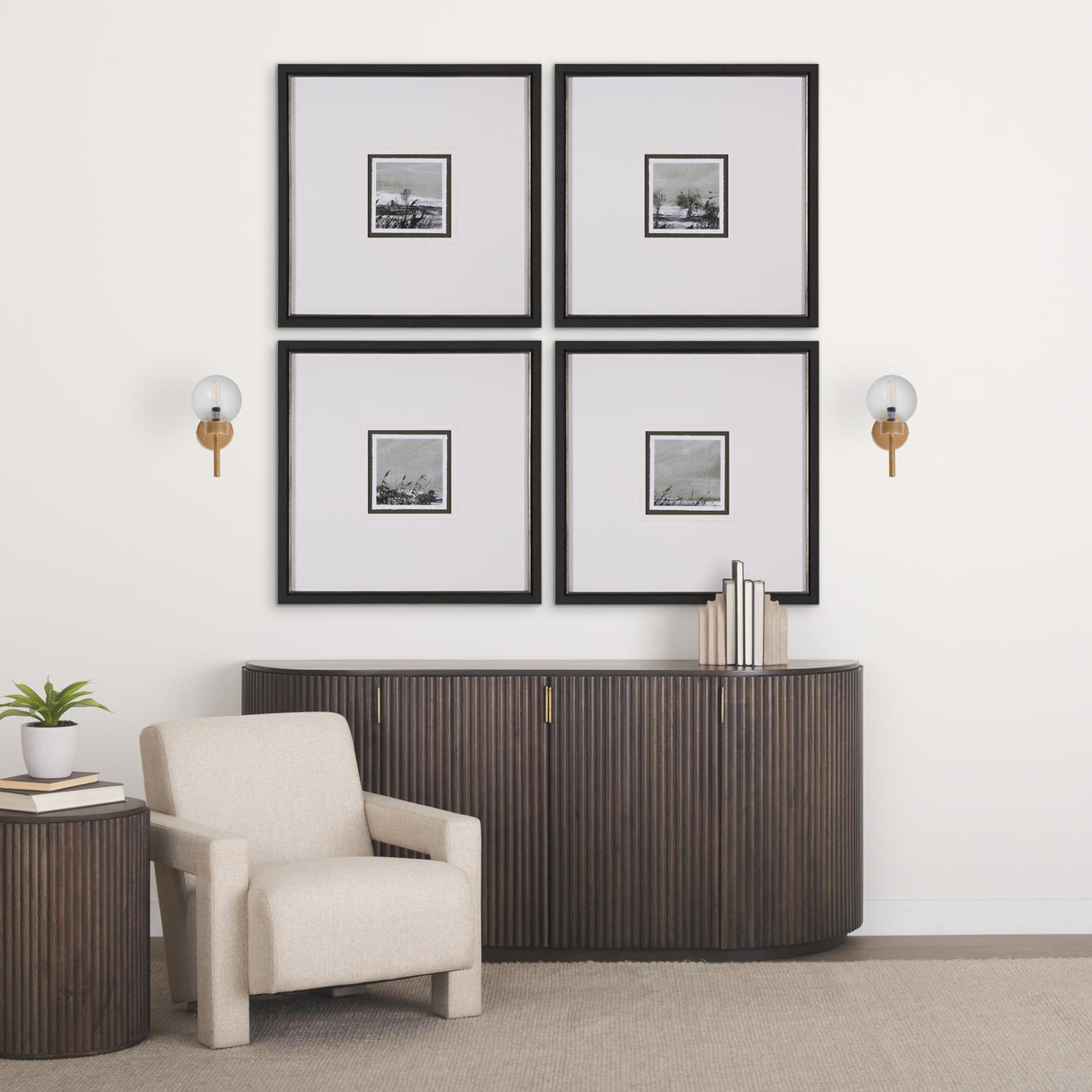 Mercana Boltern I 6x12 Gold Toned Glass Globe Wall Sconce