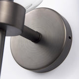 Mercana Boltern II 6x12 Black Toned Glass Globe Wall Sconce