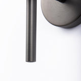 Mercana Boltern II 6x12 Black Toned Glass Globe Wall Sconce