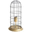 Mercana Carkner I (38"H) Gun-Metal Grey Cylindrical Metal Cage Table Lamp