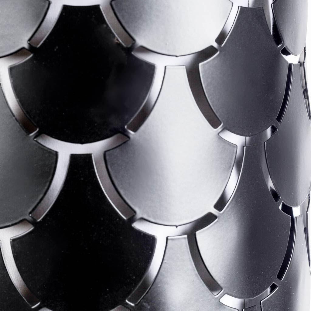 Mercana Brasseur III 10.5x22 Black Toned Metal Fish Scale Wall Sconce