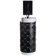 Mercana Brasseur III 10.5x22 Black Toned Metal Fish Scale Wall Sconce