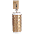 Mercana Brasseur IV 10.5x22 Gold Toned Metal Fish Scale Wall Sconce