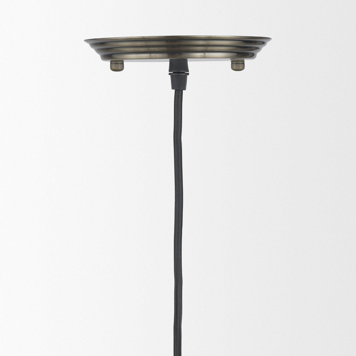 Mercana Hines I 4x8 Antiqued-Brass Metal Cage Pendant Light