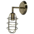 Mercana Hines II 6x14 Bronze Toned Metal Bulb Cage Wall Sconce
