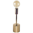 Mercana Mooney I (17.5"H) Metallic-Gold Metal Shade-less Table Lamp
