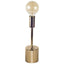 Mercana Mooney I (17.5"H) Metallic-Gold Metal Shade-less Table Lamp