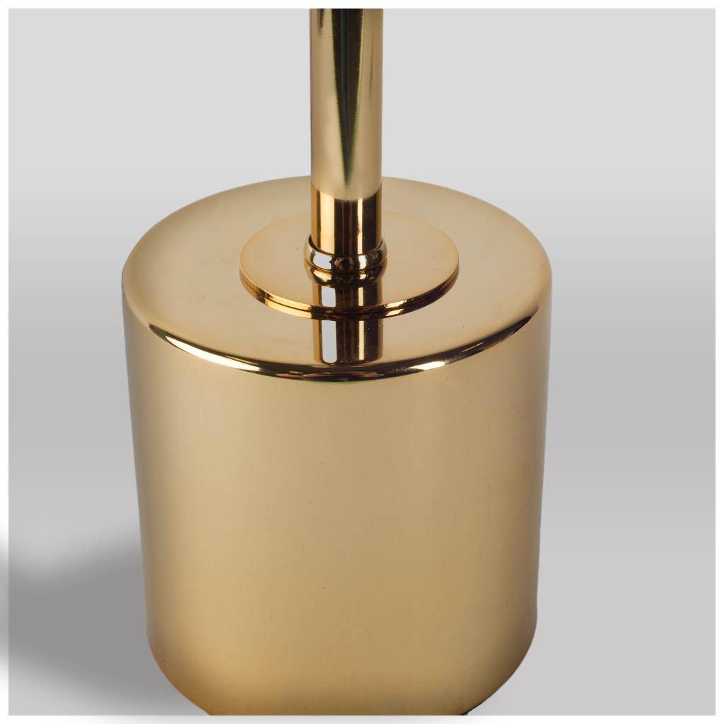 Mercana Mooney I (17.5"H) Metallic-Gold Metal Shade-less Table Lamp