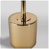 Mercana Mooney I (17.5"H) Metallic-Gold Metal Shade-less Table Lamp