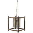 Mercana Keppler 16L x 16W x 18.3H Perforated Metal and Wood Pendant Light