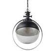 Mercana Leighton II 15x20 Black Metal Spherical Pendant Light