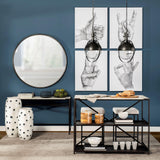 Mercana Leighton II 15x20 Black Metal Spherical Pendant Light