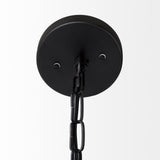Mercana Leighton II 15x20 Black Metal Spherical Pendant Light