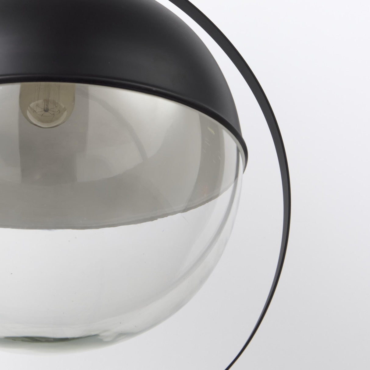 Mercana Leighton II 15x20 Black Metal Spherical Pendant Light