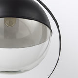 Mercana Leighton II 15x20 Black Metal Spherical Pendant Light