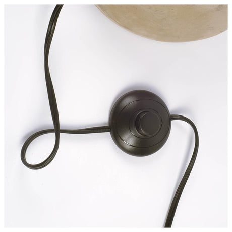 Mercana Denmark (55.1"H) Black/Gold Concrete Base Metal Shade Floor Lamp