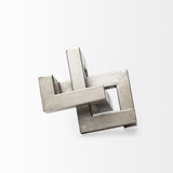 Mercana Link Small Silver Metal Sculpture Decorative Object