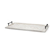 Mercana Alfred 35L x 16W Natural Wooden Herringbone Rectangular Tray