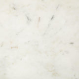Mercana Bombola I (Small) 15L x 15W White Round Marble Top W/Black Metal Frame Accent Table