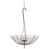 Mercana Rihanna III Large Black Metal Umbrella Candle Holder Lantern