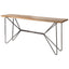 Mercana Papillion I 66L x 16W Natural Solid Wood and Iron Console Table