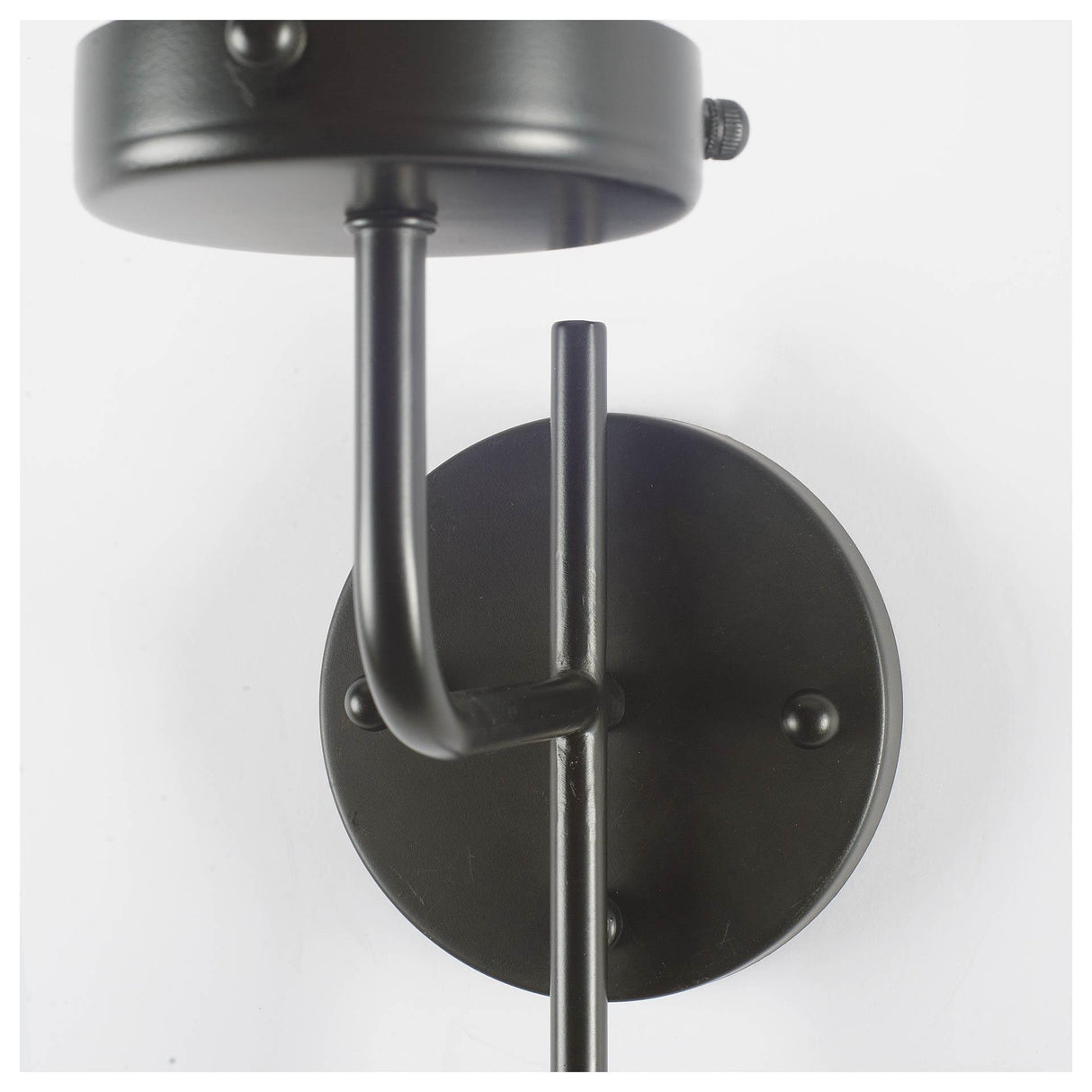 Mercana Bougeoir I I 8x20 Gray Metal Cylindrical Glass Shade Wall Sconce