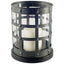 Mercana Oliver Black Metal/Glass Caged Table Candle Holder
