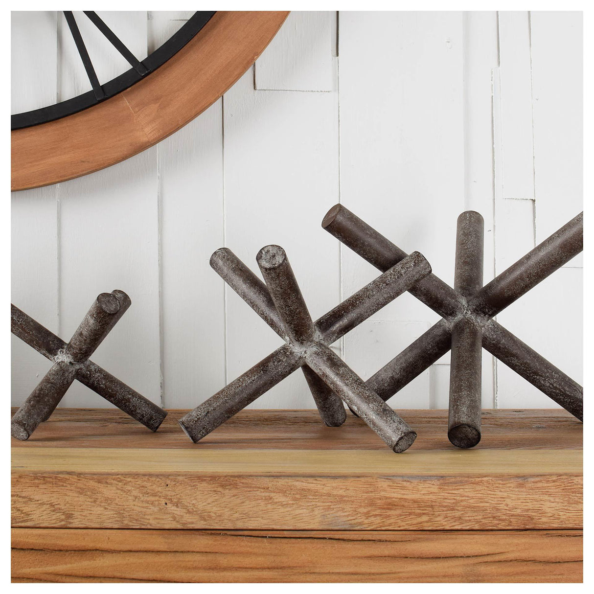 Mercana Astericks I (Large) 10L x 10W Brown Metal Decor Object