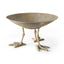 Mercana Chadwick II 13L x 13W Gold Metal Webbed Feet Bowl