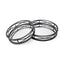 Mercana Piers (Set of 2) Black Metal Mirrored Round Trays