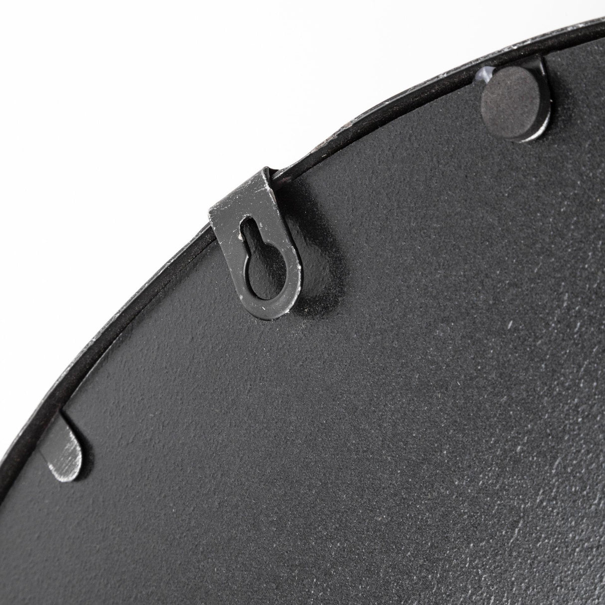 Mercana Piers (Set of 2) Black Metal Mirrored Round Trays