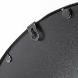 Mercana Piers (Set of 2) Black Metal Mirrored Round Trays