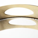 Mercana Serkis 15L x 15W Gold Metal Mirrored Base Round Tray