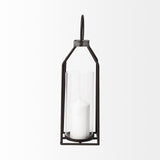 Mercana Kingston I Large Rustic Metal Framed Table Candle Holder