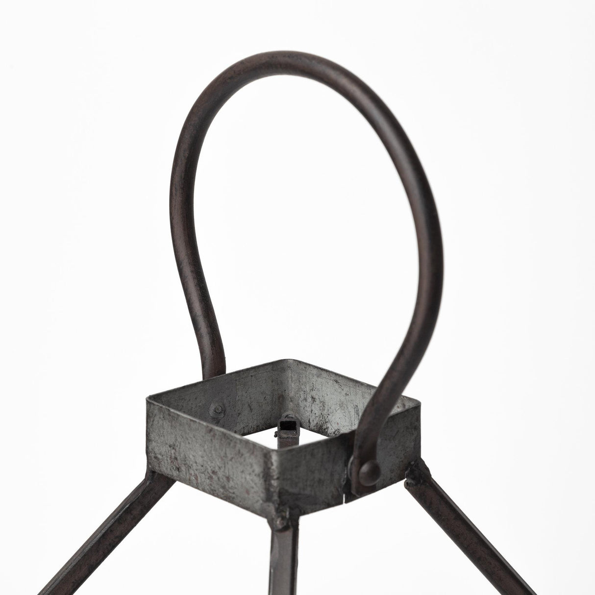 Mercana Kingston I Large Rustic Metal Framed Table Candle Holder