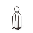 Mercana Kingston II Small Rustic Metal Framed Table Candle Holder