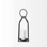 Mercana Kingston II Small Rustic Metal Framed Table Candle Holder