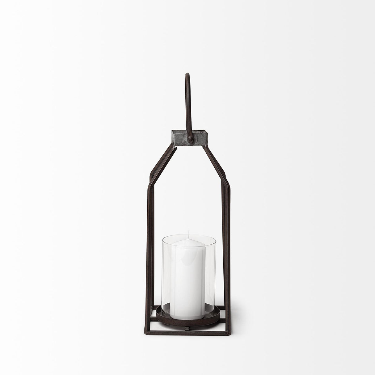 Mercana Kingston II Small Rustic Metal Framed Table Candle Holder