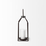 Mercana Kingston II Small Rustic Metal Framed Table Candle Holder
