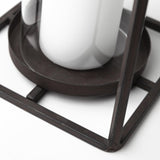Mercana Kingston II Small Rustic Metal Framed Table Candle Holder