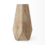 Mercana Allen I Large Natural Wooden Base Oval Vase