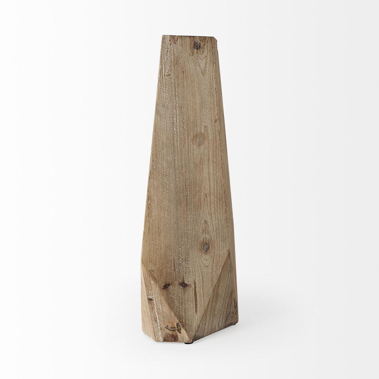 Mercana Allen I Large Natural Wooden Base Oval Vase