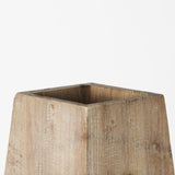 Mercana Allen I Large Natural Wooden Base Oval Vase