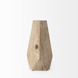 Mercana Allen II Small Natural Wooden Base Oval Vase
